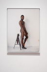 Paul Mpagi Sepuya, <em>Self-portrait, March 30</em>, 2011. C-print, 18 x 24 in, mounted on sintra, framed, edition 1/3